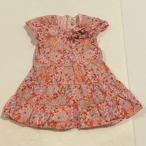 4/$20 Pink floral print dress 2T xox